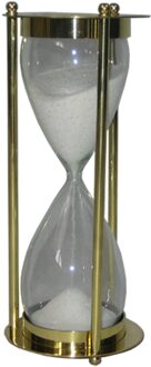 Messing En Brons Zand Horloge, 5 Min, Voor Collectie. Zon Klok, Solar Klok.