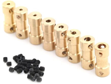 Messing Flexibele Motor Shaft Koppeling Koppeling Motor Transmissie Connector Aandrijfas 2Mm 5 Connector Boot Rc C22 3mm-4mm A6