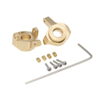 Messing Front Steering Cup Fusee Upgrade Accessoires Voor 1/24 Rc Crawler Axiale SCX24 90081 Onderdelen