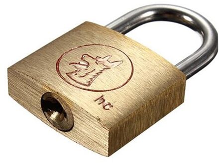 Messing Hangslot Lange Beugel Reizen Bagage/Koffer/Gate Lock Beveiliging 3 Sleutels Duurzaam Ongeveer 20X30.5X7 Mm Loop Diameter 2.5 Mm