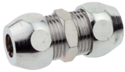 Messing knelkoppeling, verchroomd, 3/8" x 8 mm - 986271848