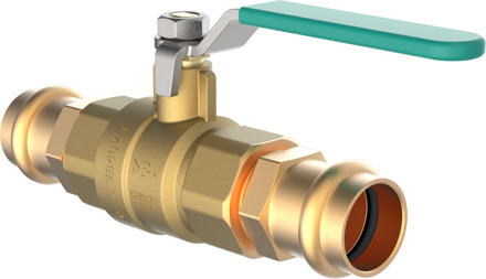 Messing kogelkraan, 22 x 22 mm, met persaansluiting - 988630255