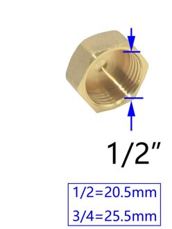 Messing Mannelijke 1/2 3/4 Inch Vrouwelijke Water Seal Schroefdraad Connector Plug Tap Montage Waterstop Quick Connector Fitting 1Pc 1I2 vrouw