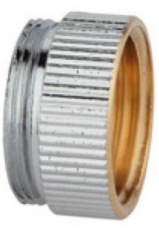 Messing overgangsstuk, chroom, 3/4"IT x M22ET - 989324155