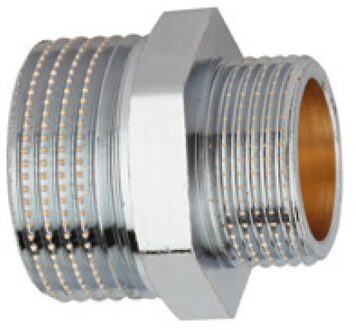 Messing reduceerkoppeling, chroom, 1/2"ET x 3/8"ET - 989351155