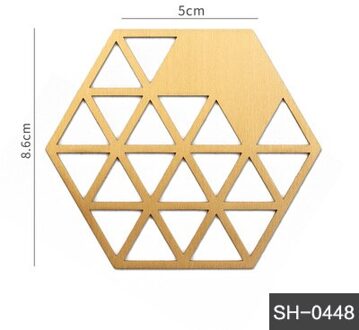 Messing Schotel Koffiekopje Matten Hittebestendige Schotel Onderzetters Theewaar Houder Tafeldecoratie Coaster SH-0448