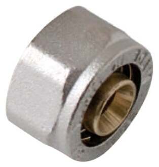 Messing schroefaansluiting, vernikkeld, 20 mm x 3/4"IT, klemkoppeling voor meerlagenbuis - 988917355