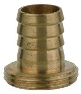 Messing slangkoppeling mannelijk deel, blank, 3/4"ET x 3/4"mondstuk - 987389348