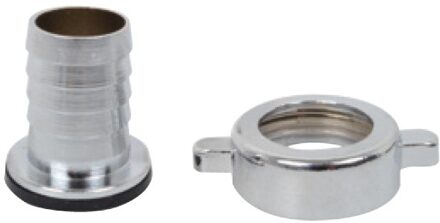 Messing slangschroefverbinding, chroom, 3/4"moer x 3/4"mondstuk - 989555148