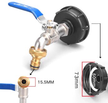 Messing Tap Duurzaam Ibc Tank Tap Adapter Grove Draad Connector Vervanging Klep Montage Thuis Tuin Water Connectors Rood