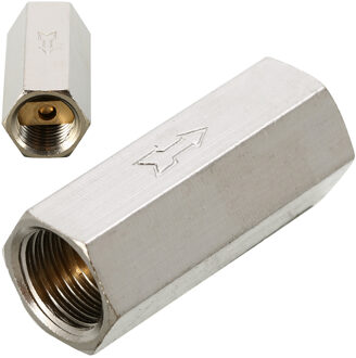 Messing Terugslagklep 1/4 "Schroefdraad BSP Vrouw Volledige Ports Pneumatische Connector One Way Air Gas Controleren olie Water Valve