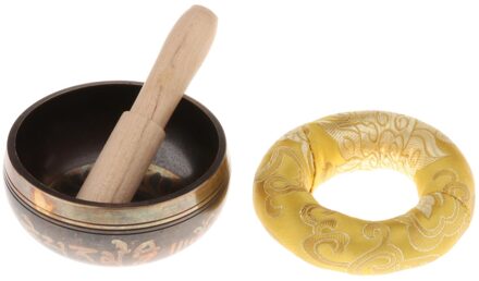 Messing Tibetaanse Nepal Traditionele Hand Gehamerd Klankschaal Chakra Meditatie Mindfulness Geluid Kom Gebed Ontspanning 8cm