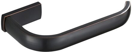 Messing Toiletpapier Handdoekhouder Badkamer Papierrol Tissue Opslag Haak Rek Badkamer Opslag Accessoires zwart