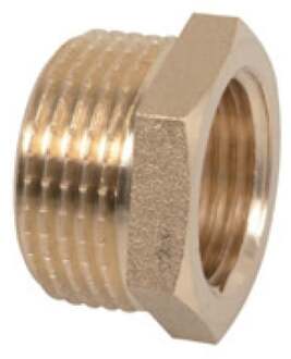 Messing verloopstuk, blank, 1/2"ET x 3/8"IT - 989331355