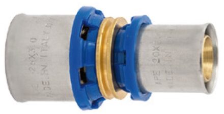 Messing verloopstuk, blank, 26 mm x 16 mm, perskoppeling voor meerlagenbuis - 988711255