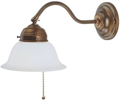 Messing wandlamp Boris messing, wit