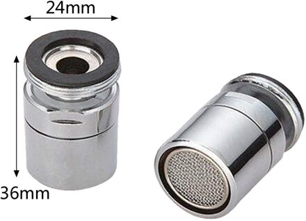 Messing Water Saving Tap Kraan Beluchter Spuit Bevestiging Met 360-Graden Draaibare Q84D 24mm mannetje