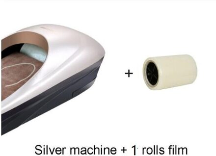 Met 2 Rollen Film Automatische Overschoen Machine Home Hotel Office Een Tijd Schoen Membraan Zool Dispenser Tijd & arbeidsbesparende zilver 1 roll film