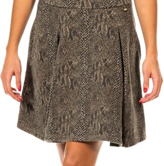 Met A-rok met rits opzij 70DGC0263 vrouw Veelkleurig - XS