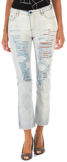 Met Blauwe Denim Jeans MET , Blue , Dames - W24,W28,W26,W27,W30,W25