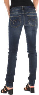 Met Dames Jeans 5 Zakken Regular fit Enkellengte Blauw - 25 (Taille)
