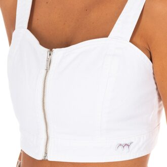 Met Damestanktop met hartvormige halslijn 10DMT0387 - maat Wit