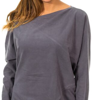 Met Damestrui met vleermuismouwen en boothals 10DVE0780 Grijs - S