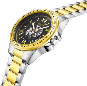 Met de hand gemonteerd, beperkt verkrijgbaar, automatisch Techtonic Two Tone-horloge van Anthony James Metallic - One Size