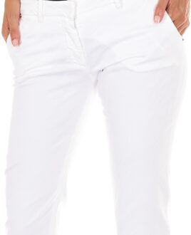 Met Elastische stoffen piratenbroek 70DBF0508-O025 vrouw Wit