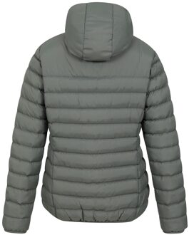 Met imitatiebont gevoerde dames/dames jas (Kaki Groen) - EU 46 / UK 18