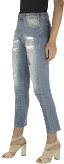 Met Jeans Josh Blauw