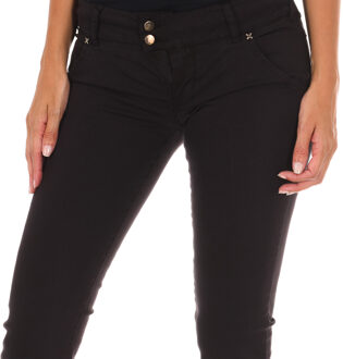 Met Lange broek met smal gesneden zomen 10DBF0115 vrouw Zwart