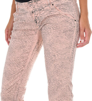 Met Lange broek met smal gesneden zomen 70DBF0585-R216 vrouw Roze - 30 (Taille)