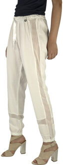 Met Lange broek met verstelbare zomen met elastiek 70DBF0766-T273 vrouw Wit