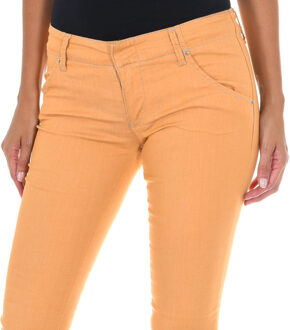 Met Lange broek van stretchstof 70DBF0585-G194 vrouw Geel