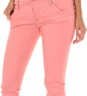 Met Lange broek van stretchstof 70DBF0585-G194 vrouw Roze - 32 (Taille)