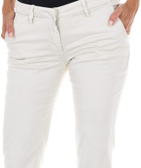 Met Lange Chinese broek met rechte zomen 70DBF0028-R123 vrouw Beige - 30 (Taille)