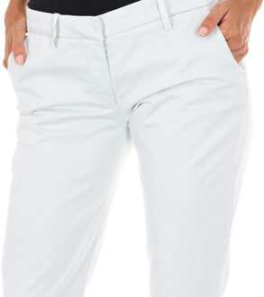 Met Lange Chinese broek met rechte zomen 70DBF0028-R123 vrouw - maat Groen