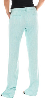 Met Lange linnen broek met uitlopende onderkant 70DBF0490-L041 vrouw Hemelsblauw - 25 (Taille)