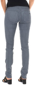 Met Lange omkeerbare broek met smalle onderzijde 10DBF0537-G208 vrouw Grijs - 29 (Taille)