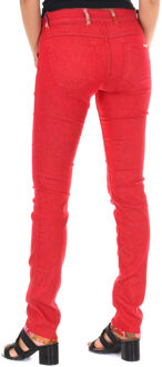 Met Lange omkeerbare broek van elastische stof 10DBF0605-B101 vrouw Rood - 24 (Taille)