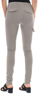 Met Lange pluche broek met elastische stof 10DBF0549-J100 vrouw Bruin - 27 (Taille)