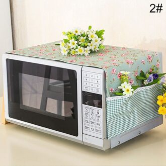 Met Opbergtas Gedrukt 98X32Cm Praktische Anti Verkleuring Geen Pilling Stofdicht Thuis Supply Makkelijk Schoon Magnetron Stof cover