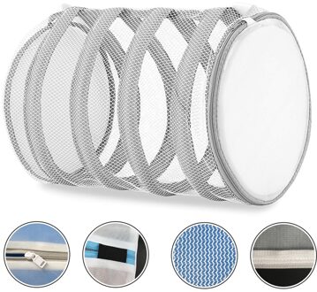 Met Opknoping Loops Ritssluiting Machine Opslag Wassen Netto Badkamer Drogen Schoen Waszak Thuis Wasserij Polyester Duurzaam