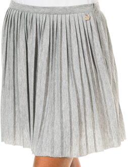 Met Plooirok met zijrits 70DGC0247 vrouw Grijs - XS