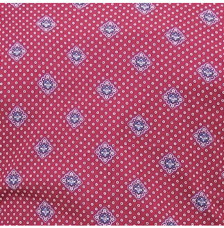 Met print slim fit - maat L Rood