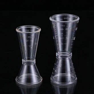 Met schaal PC hars onskop dubbele kop maatbeker cups en wijn Jigger 10cc 20cc