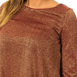 Met Sweater met ronde hals en lange mouwen voor dames 10DML0483 Veelkleurig - S