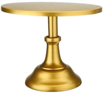 Metaal Ijzer Taart Staan Ronde Voetstuk Dessert Houder Cupcake Display Rack Bakvormen Voor Verjaardag Wedding Party goud