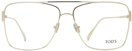 Metaal Vierkante Bril To1053875 Beige - One Size